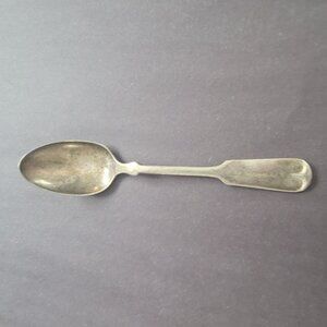 Antique 1847 Rogers Bros XI Silver Plated Spoon 5.5" Engraved Mummie